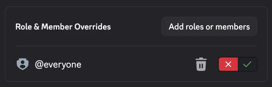 Disable Create Ticket
Command