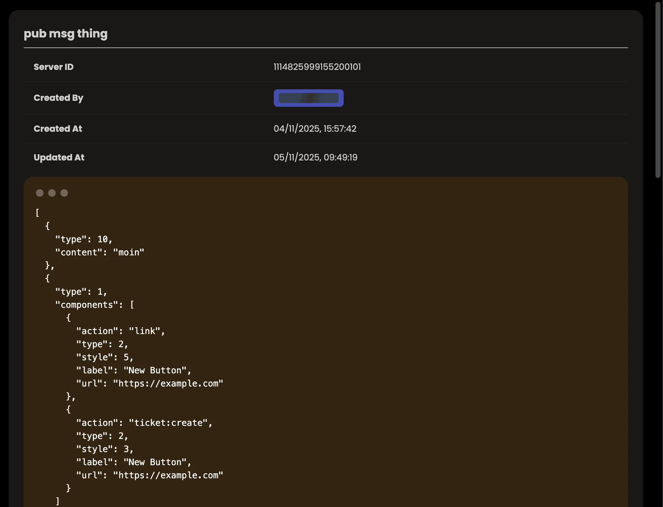 Message Preview
Modal